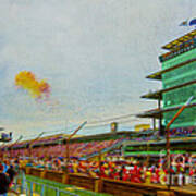 Indy 500 May 2013 Race Day Start Balloons Art Print