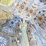 Inner Sagrada Familia Art Print