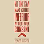 Inspirational Eleanor Roosevelt Quotes Poster Art Print