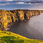 Ireland's Iconic Landmark The Cliffs Of Moher Art Print