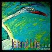 Island Life Stork Art Print