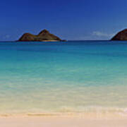 Islands In The Pacific Ocean, Lanikai Art Print