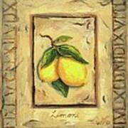 Italian Fruit Lemons Art Print