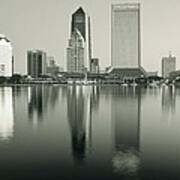 Jacksonville Monochrome Art Print