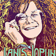 Janis Joplin Pop Art Art Print