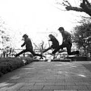 #japan #jump #people#newyear Art Print