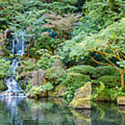 Japanese Garden Zen Ii - Washington Park - Portland - Oregon Art Print