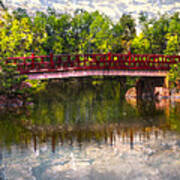 Japanese Gardens Bridge Art Print
