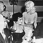 Jayne Mansfield, Sophia Loren Art Print