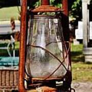 Hurricane Lantern At Jaynes Reliable Antiques And Vintage Art Print