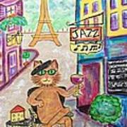 Jazz Cat Art Print