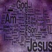 Jesus Name 2 Art Print