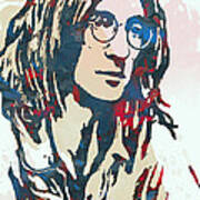 John Lennon Pop Art Sketch Poster Art Print