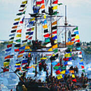 Jose Gasparilla Ship Work B Art Print