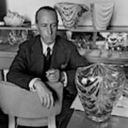 Joseph B. Platt With A Vase Of His Own Design Art Print