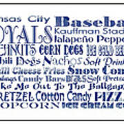 Kansas City Royals Game Day Food 3 Art Print