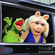 Kermit Takes Miss Piggy To The Movies Art Print