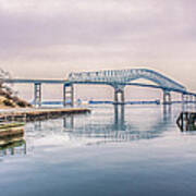 Key Bridge In Winter Art Print