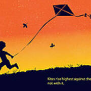 Kite Flier Art Print