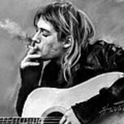 Kurt Cobain Guitar Art Print