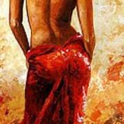 Lady In Red 27 Art Print