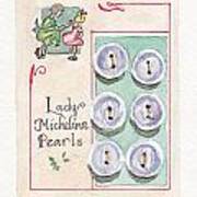 Lady Michelina Pearls Art Print