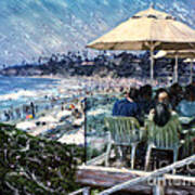 Laguna Beach Hotel Afternoon Art Print