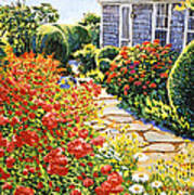 Laguna Beach House Garden Art Print