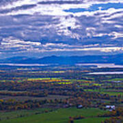 Lake Champlain From The Top Of Mount Philo. Art Print