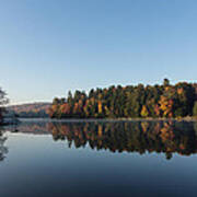 Lakeside Cottage Living - Peaceful Morning Mirror Art Print