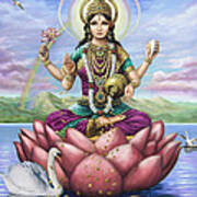 Lakshmi Goddess Of Fortune Art Print