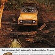 Land Rover Defender 90 Ad Art Print