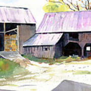 Landgrove Barns Art Print