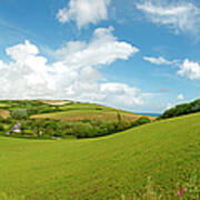 Landscape In Devon, Gb Art Print
