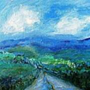 Lane To The Wicklow Hills Art Print