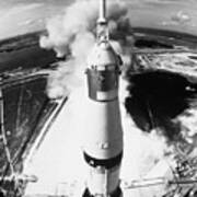 Launch Of Apollo 11 Mission On A Saturn V Rocket Art Print