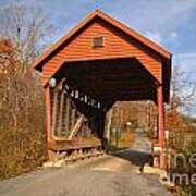Laurel Creek Covered Bridge - West Virginia Art Print