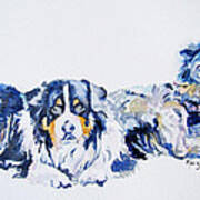 Leadville Street Dogs Art Print