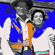 Leif Erickson Linda Cristal The High Chaparral Set Publicity Photo Old Tucson Arizona C. 1967-2012 Art Print