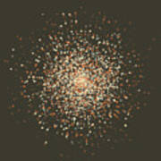Lemans Supernova Star Cluster Circle Pattern Art Print