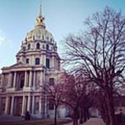 Les Invalides In The Spring Art Print