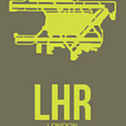 Lhr London Airport Poster 3 Art Print