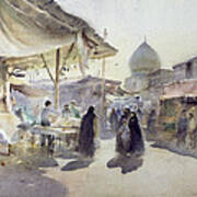 Light And Shade, Shiraz Bazaar, 1994 Wc On Paper Art Print