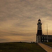 Lighthouse At Montauk Point, Long Art Print