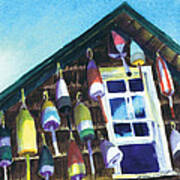 Lighthouse Buoys Maine Art Print