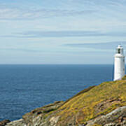 Lighthouse On Cornish Atlantic Art Print
