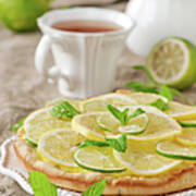 Lime And Lemone Tart Art Print