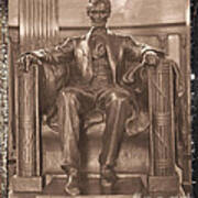 Lincoln's Tomb And His Statue Art Print