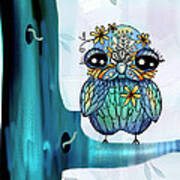 Little Blue Bird Art Print