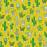 Little Cactus Botanical Garden Art Print
